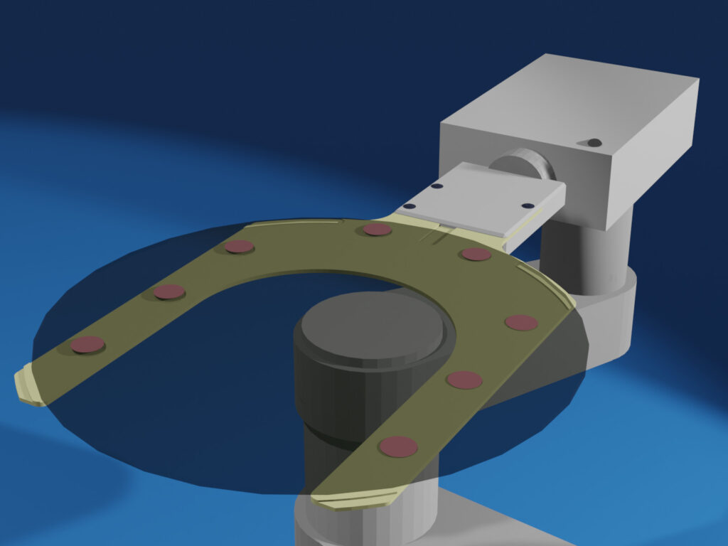 Bernoulli End Effector / Handling Arm for 12-inch Wafer Suction (LeviZac ®, 8 spouting holes)|Ceramics Design Lab