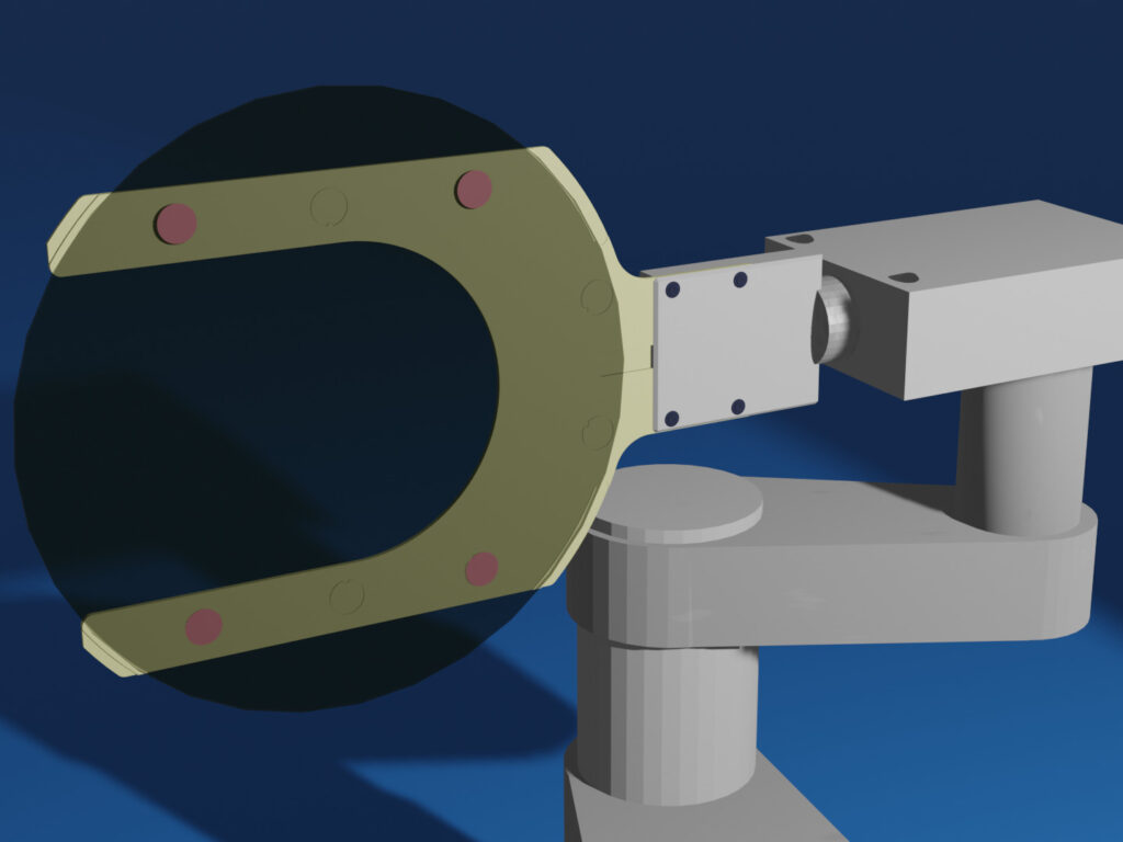 Bernoulli End Effector / Handling Arm for 12-inch Wafer Suction  (LeviZac®, Four Spouting Holes)|Ceramics Design Lab