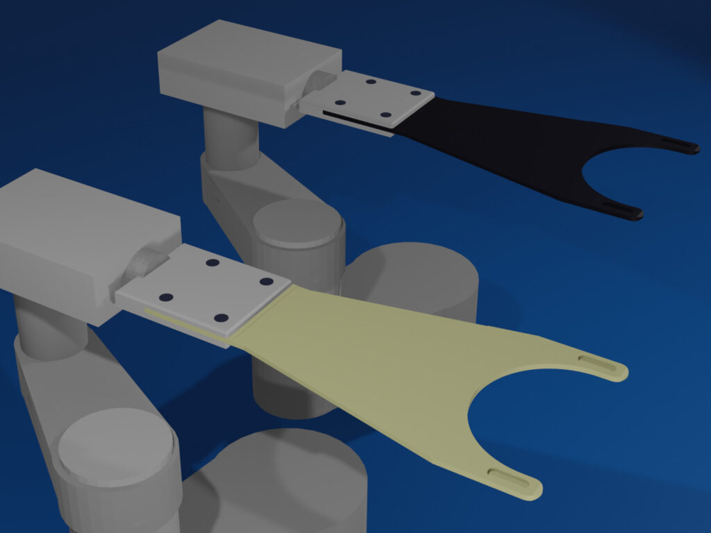 Robot Transfer End Effector / Handling Arm for 8-inch Wafer Suction (UniZac-air®)|Ceramics Design Lab