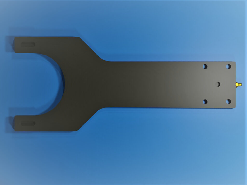 Electrostatic Diffusion Black Alumina wafer Transfer End Effector / Handling Arm|Ceramics Design Lab