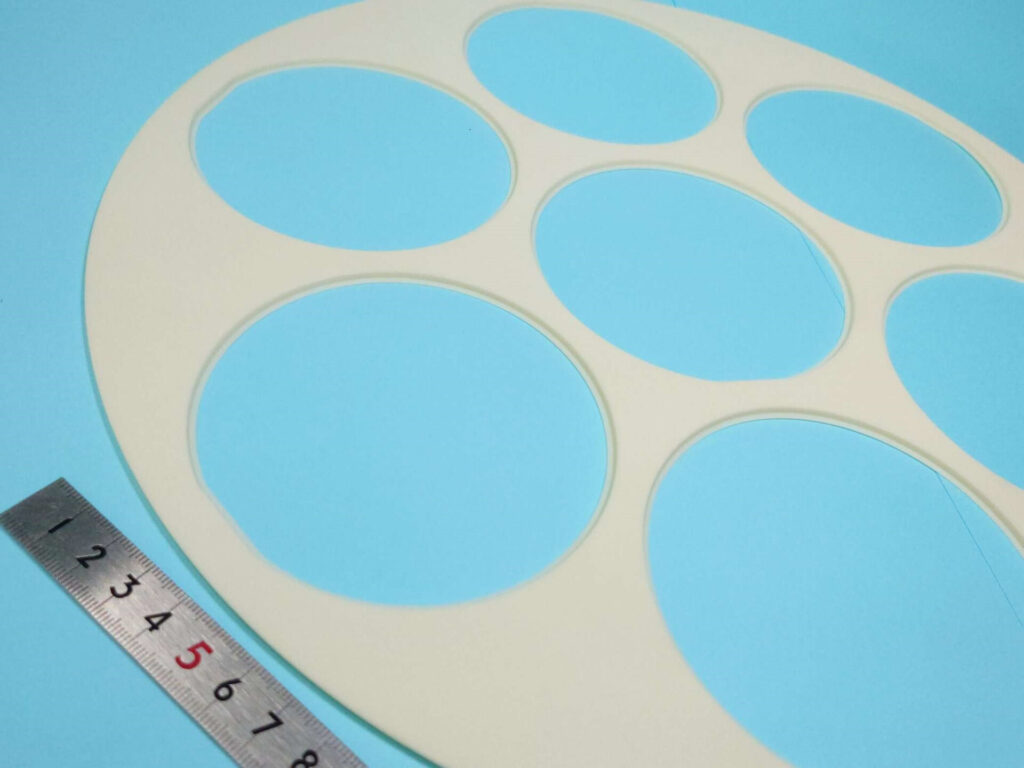 Wafer tray made of Alumina for dry etching (through hole type)|Ceramics Design Lab