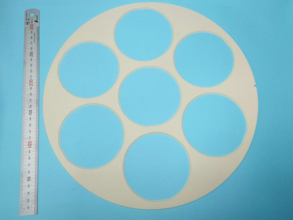 Wafer tray made of Alumina for dry etching (through hole type)|Ceramics Design Lab